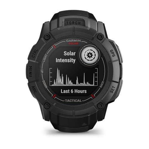 Garmin Instinct 2X Solar, Tactical, Smartwatch, 50mm, Ricarica solare, Autonomia infinita, Torcia LED, Calcolatore balistico, Kill Switch, Visore notturno, GPS, Cardio, SpO2, Pay (Black)