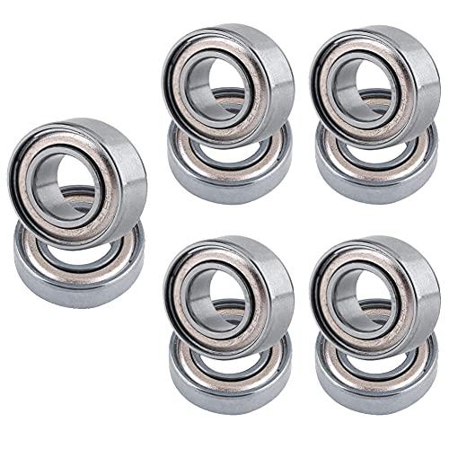 10 Pezzi 688 ZZ Cuscinetto in Miniatura, Cuscinetto a Sfere a Gola Profonda, Uscinetto a Sfera in Metallo a Doppia Scuola, 8x16x5mm