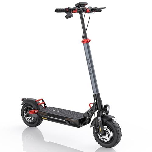 ENGWE E-Scooter Monopattino Elettrico Pieghevole Con Batteria Da 648Wh/864 fino a 50km/70km, Inclinazione Massima di 15° &Freni a Disco Meccaniciz &Display LCD Y400/Y600 (Y600, Nero+Grigio)