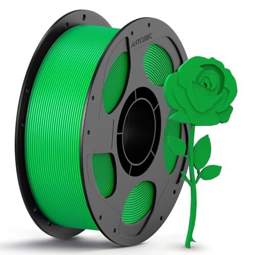 ANYCUBIC Filamento PETG 1,75 mm, Filamento Robusto e Durevole per Stampanti 3D, Eccellente Adesione Degli Strati, Adatto Alla Maggior Parte Delle Stampanti FDM, 1KG Verde