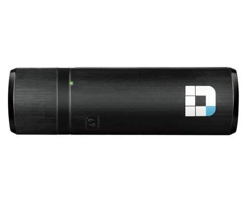 D-Link DWA-182 Adattatore USB, Wireless, AC1300, Dual-Band, Nero/Antracite