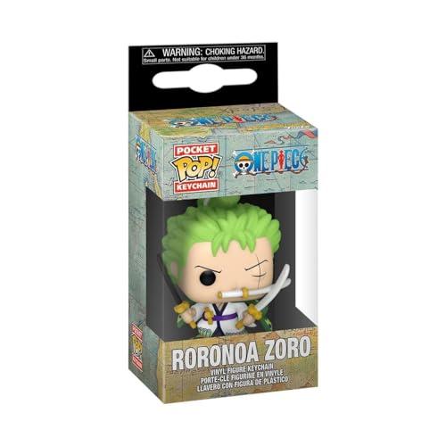 Funko Pop! Keychain: One Piece - Roronoa Zoro- Mini Figura in Vinile da Collezione Novità Portachiavi - Riempitivi per Calze - Idea Regalo - Merchandising Ufficiale - Anime Fans - Minifigure