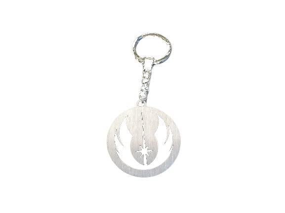 Guerre stellari, Vecchio Ordine Jedi, guardiani di Pace, portachiavi in alluminio