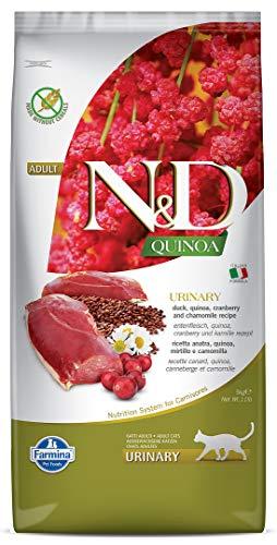 Farmina, N&D Quinoa Urinary, Anatra, Mirtilli & Camomilla, Gatto Adult, 5kg
