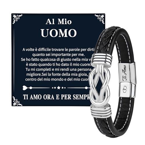 Merclix Regali Per Lui Natale Bracciale Uomo Idee Regalo Fidanzato Compleanno Amore Regalo Per Lui Regalo Marito Idee Regalo Uomo Compleanno Regalo Anniversario Per Lui Regalo Anniversario Matrimonio
