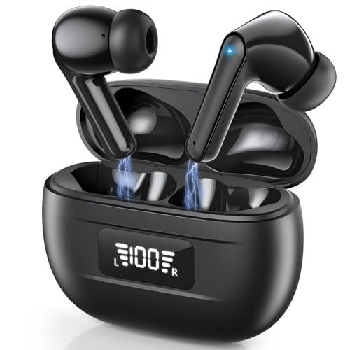 JBMI Cuffie Bluetooth, Auricolari Bluetooth 5.3 In Ear Stereo con 4 Microfono ENC, 60 Ore Cuffiette Wireless Cancellazione Rumore, Auricolare IP7 per iPhone e Androide, Earbuds Sportive