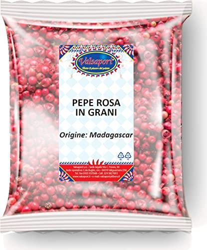 Grani di Pepe Rosa del Madagascar Essiccati al Sole - Busta da 100 gr | Gluten Free Vegan | Sapore Delicato, dona Carattere a Carni, Salse e Vellutate - Qualità Premium (Pepe Rosa In Grani)