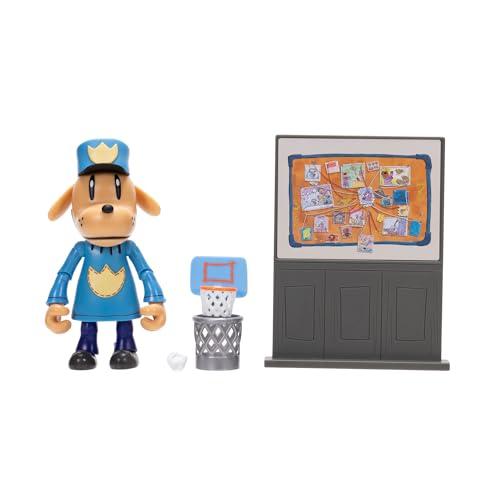 Dog Man – Action Figure Snodabile da 12,7 cm con Accessori (Wave 3) Ispirata al Film e alla Serie di Libri Prodotto Ufficiale Jakks Pacific, Perfetta per Piccoli Fan e Collezionisti