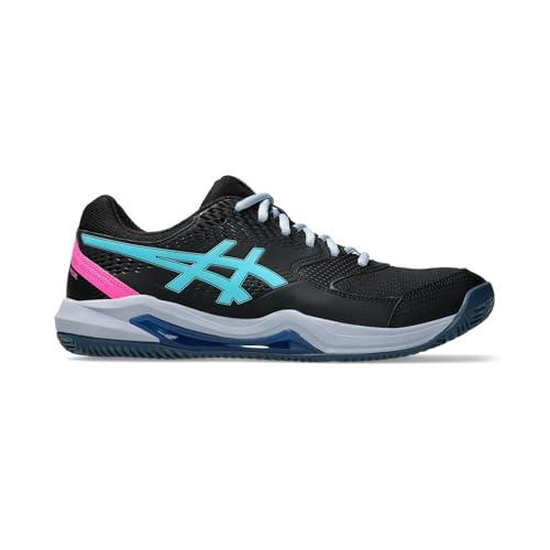 ASICS Gel-Dedicate 8 Padel, Sneaker Uomo, Nero/Acqua ENERGETICA, 44.5 EU