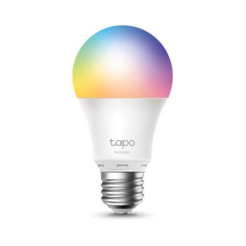Tapo L530E Lampadina WiFi Intelligente LED Multicolore, E27, Lampadina Compatibile con Alexa e Google Home, 806 lumen, 8.7W, Senza hub richiesto, Controllo Remoto tramite APP, 2 pezzi