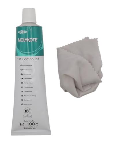Molykote 111 Lubrificante per valvole, rubinetti, orologeria, sigillatura per sistemi sotto pressione e sotto vuoto. Eccellente tenuta per dispositivi marittimi, resistente agli agenti chimici