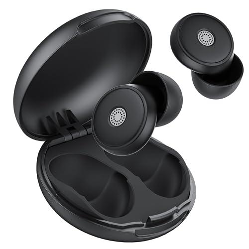 2025 Tappi Orecchie Dormire, Tappi Orecchie Riutilizzabili da 45dB Riduzione del rumore per dormire, Morbidi e Riutilizzabili, Ottimi per Dormire, Viaggiare, Concentrarsi, Concerti (Nero)