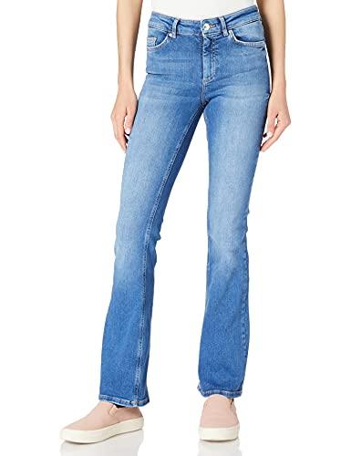 Only Onlblush Life Mid Flared BB Rea1319 Noos Cowboy, Blu (Medium Blue Denim), L / 30L Donna