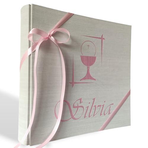Album fotografico prima comunione cerimonia con nome e calice inciso personalizzabile a tua scelta regalo originale PRIMA COMUNIONE-CRESIMA