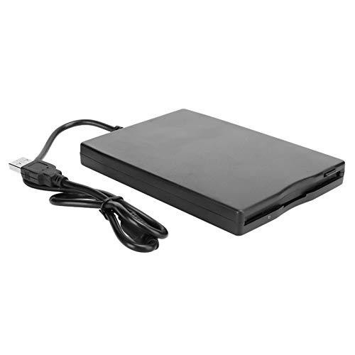 Marvellous Unità Lettore Floppy Esterno USB 3,5 Pollice Portatile, lettore di schede per unità floppy Accessorio per computer Rimovibile esterno Plug and Play Nero Compatibile con Windows 10