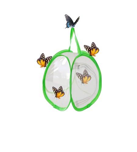 ZRNCRKY Gabbia per habitat per farfalle, gabbia pieghevole per insetti, portatile, con cerniera, regalo da giardino (1 pezzo)