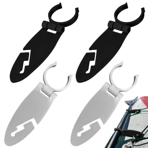 EBHO 2 Paia Clip fissaggio per tavola da paddle, morsetto di fissaggio espandibile, sicuro della tavola, fibbia bloccaggio per sport acquatici, accessorio installazione rapida