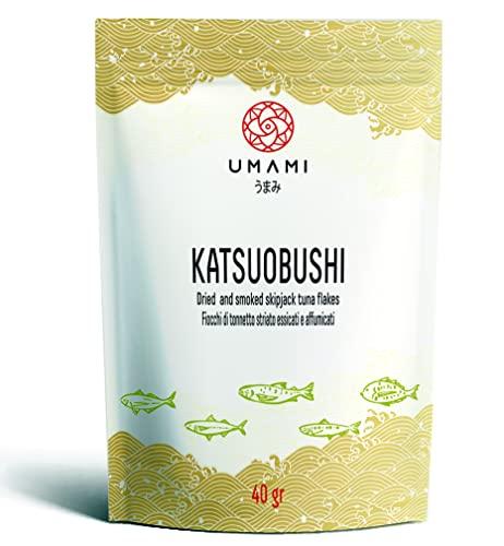 Umami Katsuobushi Bonito Hanakatsuo Scaglie 40 gr - da pesca sostenibile, affettato come da tradizione, essicazione lenta e delicata