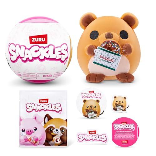 Snackles, peluche Serie 3 da 13 cm di ZURU, peluche con accessorio snack di marca (assortimento casuale)