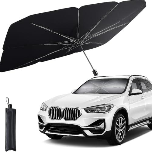 Parasole Auto -Ombrello Parasole Pieghevole per Parabrezza Interni Macchina,Schermo Anti-Uv per Automobile, Telo Proteggi Cruscotto Copriparabrezza dal Sole per auto medio/grandi