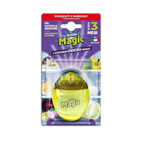 Mister Magic Ovetto Assorbiodori Frigo con Estratti Naturali di Limone e 3 Mesi di Durata