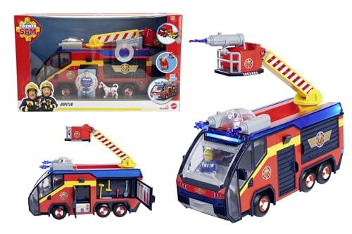 Sam Jupiter Camion Giocattolo – Veicolo dei pompieri con luci e suoni realistici, scala estensibile, camion dei vigili del fuoco per bambini dai 3 anni in su