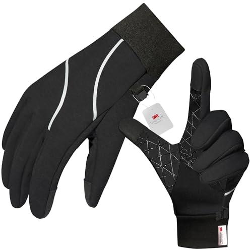 Origem Guanti Invernali Uomo Donna, 3M Thinsulate Touch Screen Termici, Impermeabili Moto Bici, Riscaldati Antiscivolo Antivento Sportivi per Ciclismo, Running, Calcio, Sci