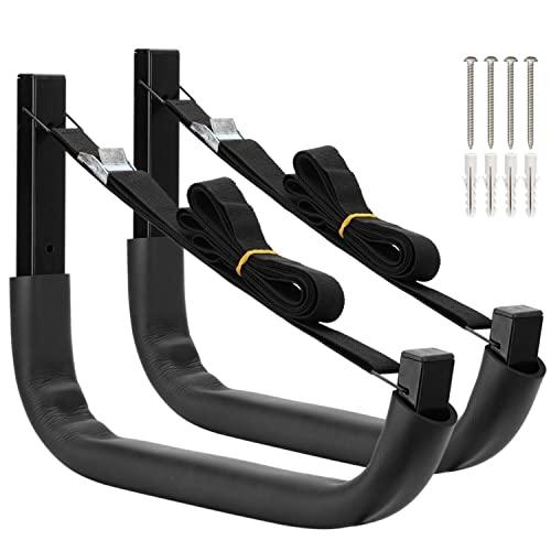 Ganci per Kayak Heavdace, Acciaio Inossidabile, 100% Acciaio, 38 cm, Montaggio a Parete, Resistente, Carico Massimo 68 kg (38 cm x 26,7 cm)