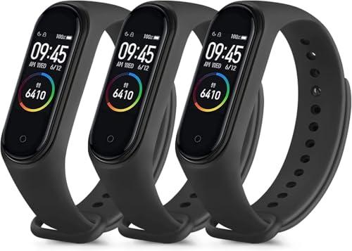 ATOO 3× Cinturino per Xiaomi Mi Smart Band 4 Bracciale E Xiaomi Mi Band 3, Silicone Cinturini per Xiaomi Mi Band 4 3 Cinturino