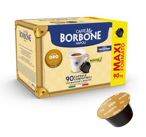 Caffè Borbone Miscela Oro - 90 capsule - Compatibili con le Macchine a marchio Nescafè® Dolce Gusto®