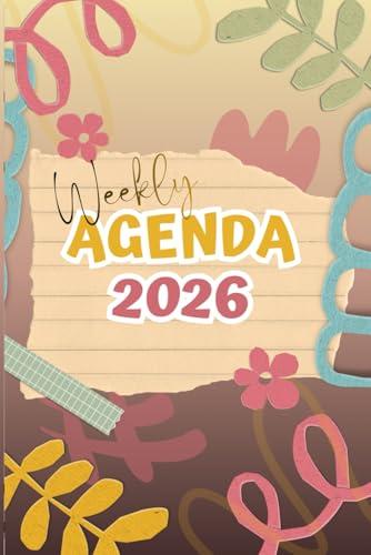 Agenda Settimanale 2026 – Planner 12 Mesi Gennaio-Dicembre - Note, Obiettivi, To-Do, Money Balance
