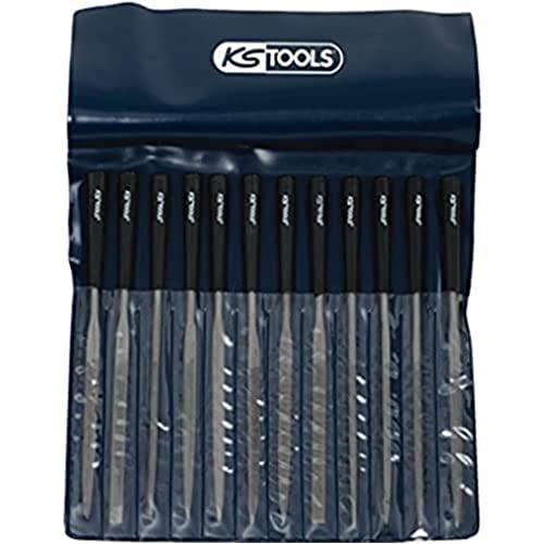 KS Tools 140.3050 Serie di Lime ad Ago in Busta di Plastica, 12 Pezzi