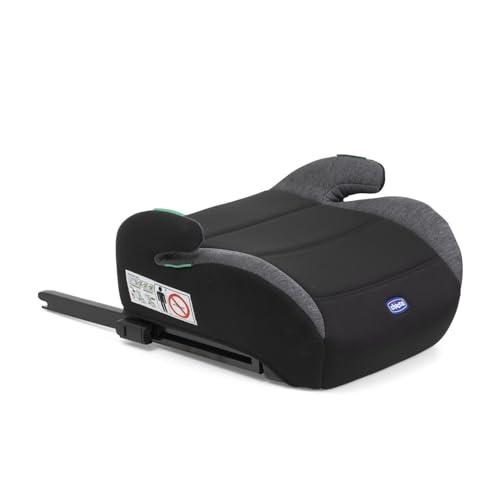 Chicco Quasar Fix i-Size, Seggiolino Auto Bambini 7-12 Anni (126-150 cm), Peso 23-36 kg, Gruppo 3, Facile da Installare con Sistema Isofix, con Braccioli Imbottiti e Seduta Confortevole, Nero