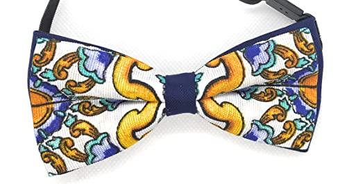 Papillon Stoffa, Idea Regalo Fatto a mano Handmade Uomo Originale Sicilia Stile Siciliano