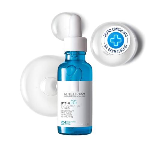 La Roche Posay Hyalu B5 Siero Concentrato Anti-Rughe, Adatto a tutti i Tipi di Pelle e Fototipi, Effetto Rivitalizzante, Pelle Rimpolpata in 1H, Con 4 Tipi di Acido Ialuronico e Vitamina B5, 30 ml