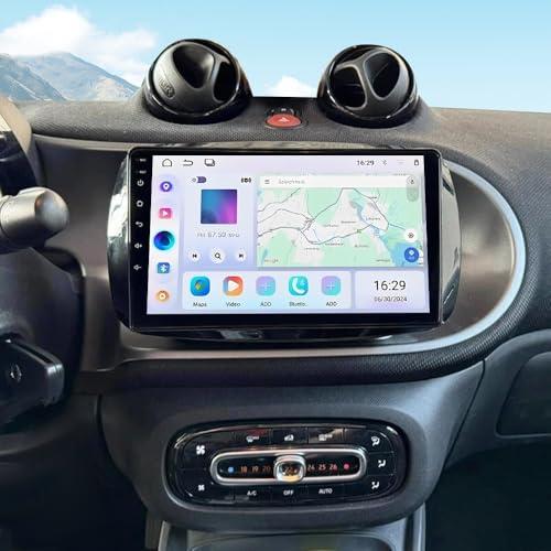 4+64G Android 13 Autoradio per Mercedes Smart Forfour Fortwo 453 2014-2022, 9 pollici Wireless Touch Screen Radio Fortwo 453 Bluetooth Carplay Android Auto 2 Din Radio con telecamera posteriore