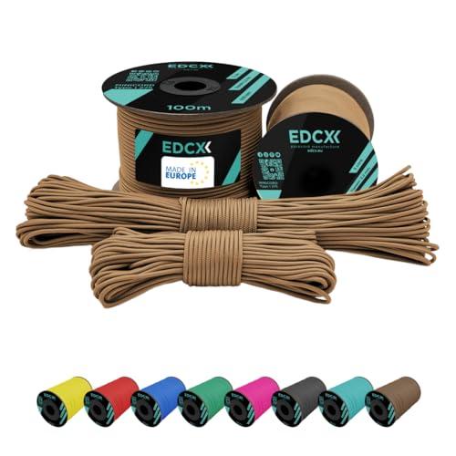 EdcX 2 mm Nylon Paracord 275 (15, 30, 50 And 100 m)– 100% Nylon Rope, 3-Strand Cord, Nylon Cord 2 mm in Many Colours (Tan, 30 m)