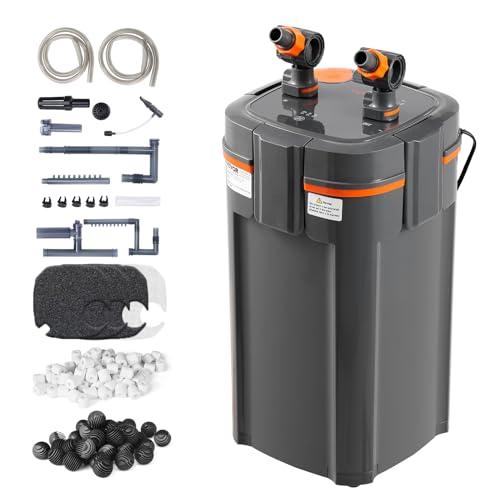 VEVOR Filtro Acquario 317GPH, 4 Stadi da 100 Galloni, Protezione UV, Filtro Sommergibile con Funzioni Multiple, 12 W