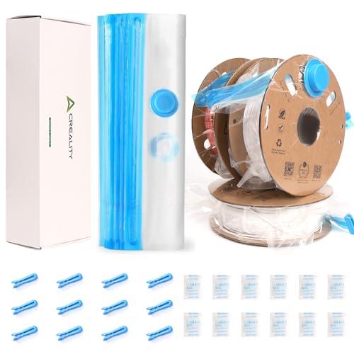 Kit di sacchetti sottovuoto per filamento 3D, 12 pezzi, per stampante 3D, 12 sacchetti sigillati sottovuoto, proteggono da polvere e umidità, mantengono il filamento asciutto, 35 x 35 cm