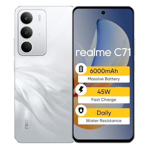 realme C71 Smartphone 8+256GB,Display da 6,67'' 120hz,Batteria 6000mAh,Chipset UNlSOc T7250,Fotocamera AI da 50 MP,Supporto per schede SD,Blanco