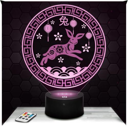 Lampe de chevet, Veilleuse Tactile Signe Astrologique - Poissons Lampe 3D LED illusion, Idée cadeau Noël anniversaire garçon et fille Lampe de nuit chambre d'enfant ou adulte