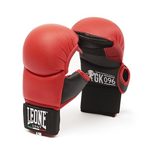 LEONE 1947, Guanti Fit Karate, Unisex – Adulto, Rosso, M, GK096