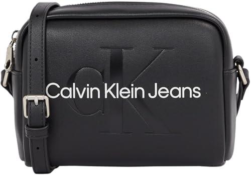 Calvin Klein Jeans Sculpted Camera BAG18 Mono K60K612220, Borsa a Tracolla Donna, Nero (Black/Neutral), OS