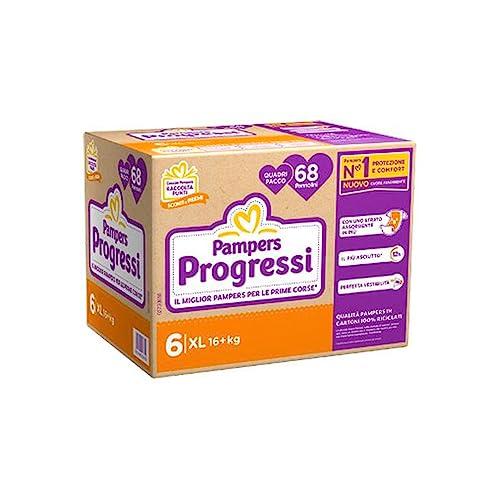 Pampers Progressi Quadri Pack Xl 68 Pannolini