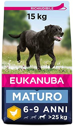 EUKANUBA Cibo secco per cani maturi di grossa taglia, ricco di pollo fresco, 15 kg (confezione da 1)