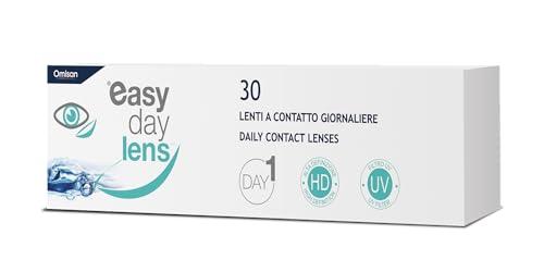 Easy Day Lens, 30 Lenti A Contatto monouso Giornaliere per la correzione della miopia, -3,75