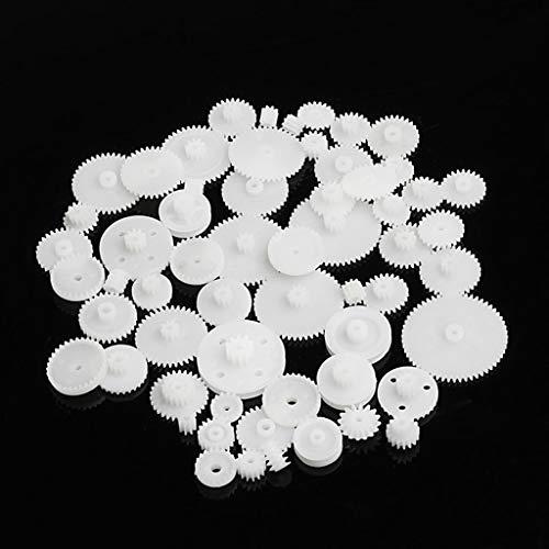 KERDEJAR 58 Stili Ruote dentate Ingranaggi WSFS Plastica Tutti i Moduli 0,5 Parti Robot Bianco Fai da Te