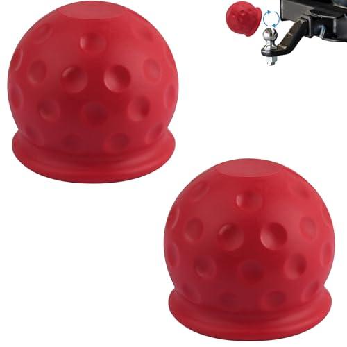 2 Pezzi Tappo Gancio Traino Rimorchio,50 mm Tappo di Protezione Gancio Traino in Gomma,Copertura del Gancio di Traino della,Copri Palla Gancio Traino per Caravan RV Trattore Rimorchio