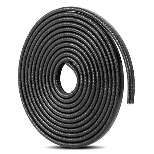 Protezione porta auto 4M protezione porta auto a forma di U protezione per porta auto in gomma anti-collisione proteggere per la maggior parte delle auto (nero)