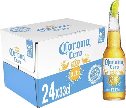 Corona Cero, Birra Analcolica Bottiglia, Pacco da 24x33cl